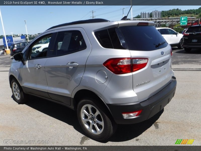 Moondust Silver Metallic / Ebony Black 2019 Ford EcoSport SE 4WD