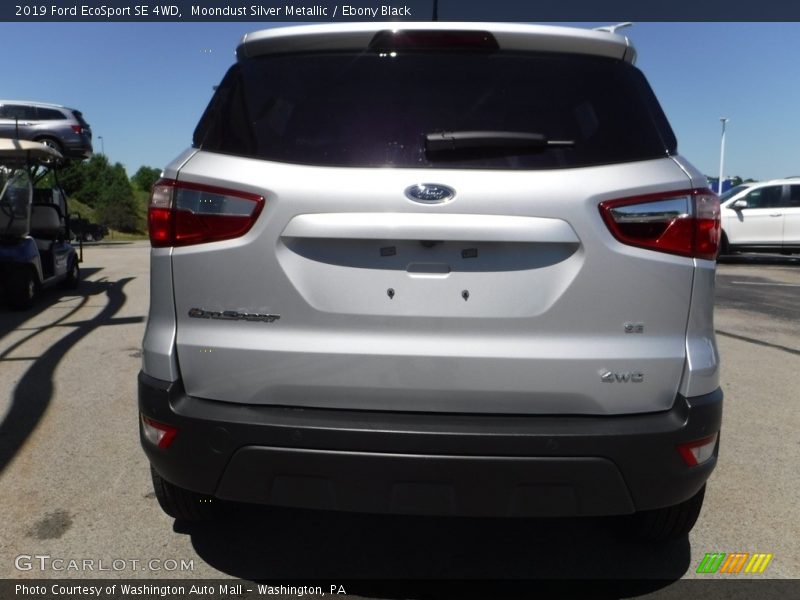 Moondust Silver Metallic / Ebony Black 2019 Ford EcoSport SE 4WD