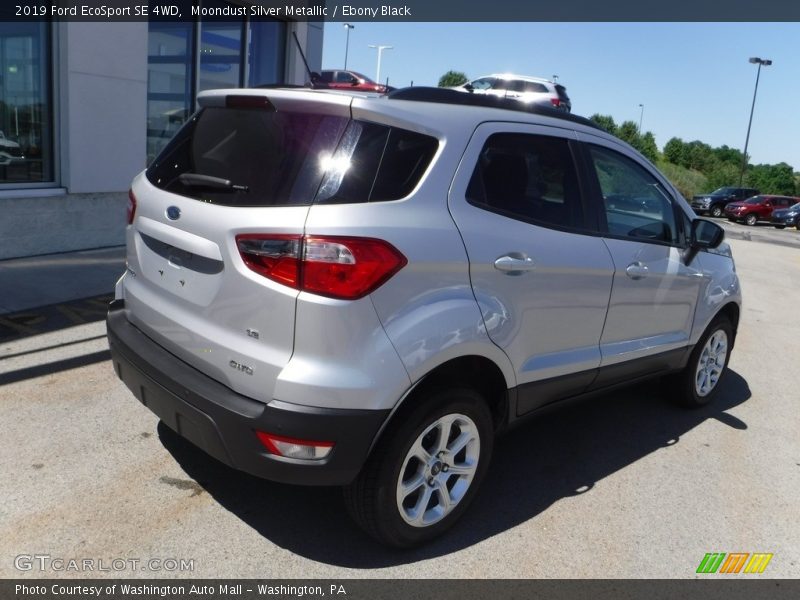 Moondust Silver Metallic / Ebony Black 2019 Ford EcoSport SE 4WD