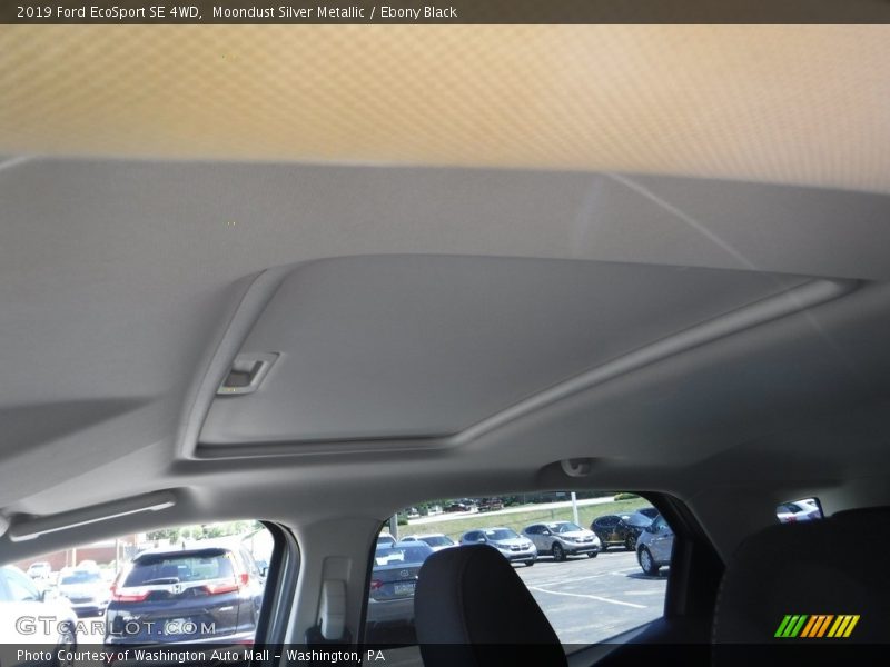 Moondust Silver Metallic / Ebony Black 2019 Ford EcoSport SE 4WD