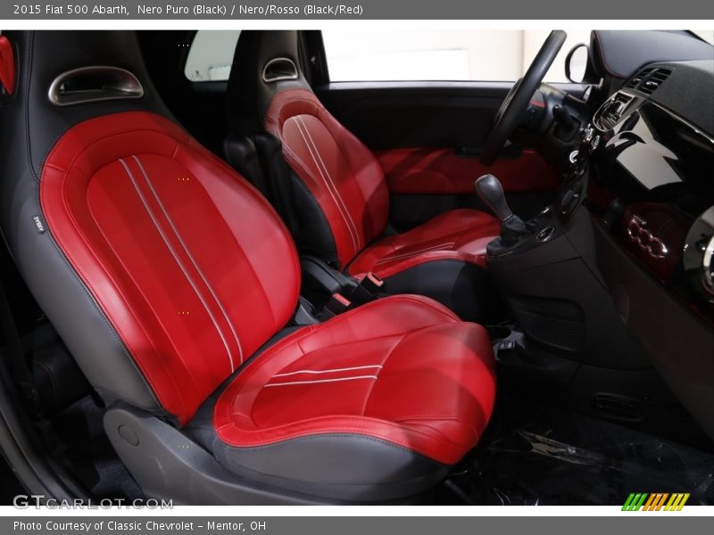 Front Seat of 2015 500 Abarth