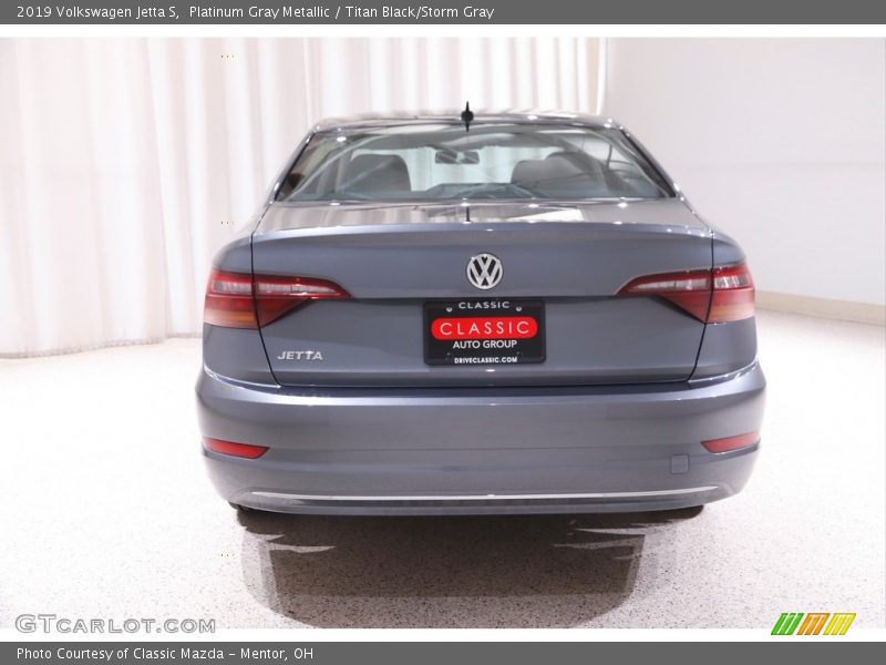 Platinum Gray Metallic / Titan Black/Storm Gray 2019 Volkswagen Jetta S