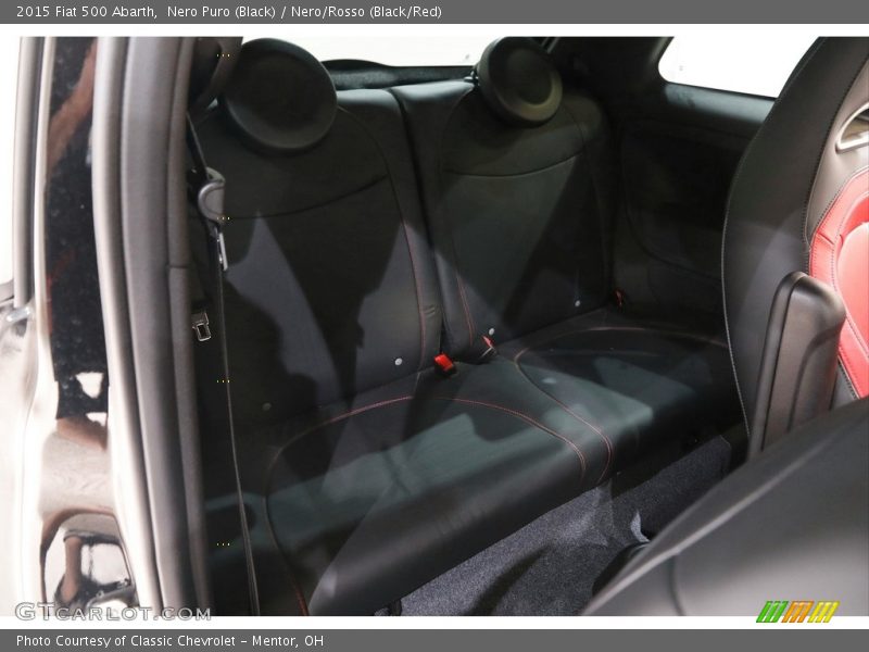 Rear Seat of 2015 500 Abarth