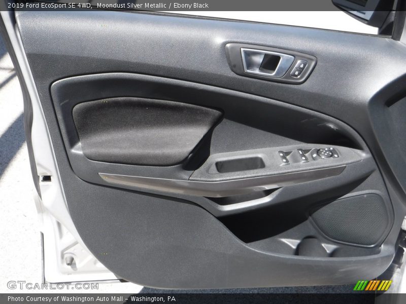 Moondust Silver Metallic / Ebony Black 2019 Ford EcoSport SE 4WD