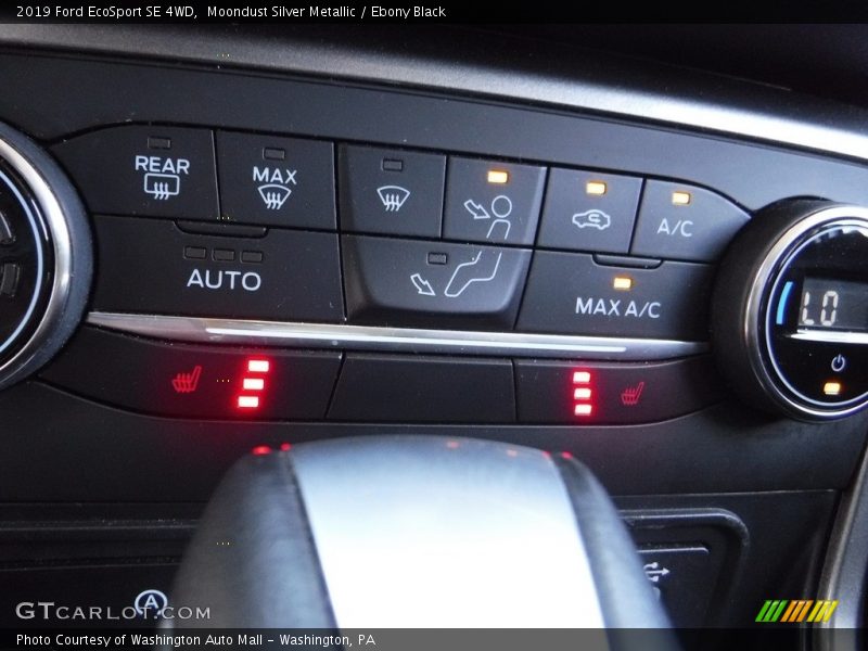 Moondust Silver Metallic / Ebony Black 2019 Ford EcoSport SE 4WD