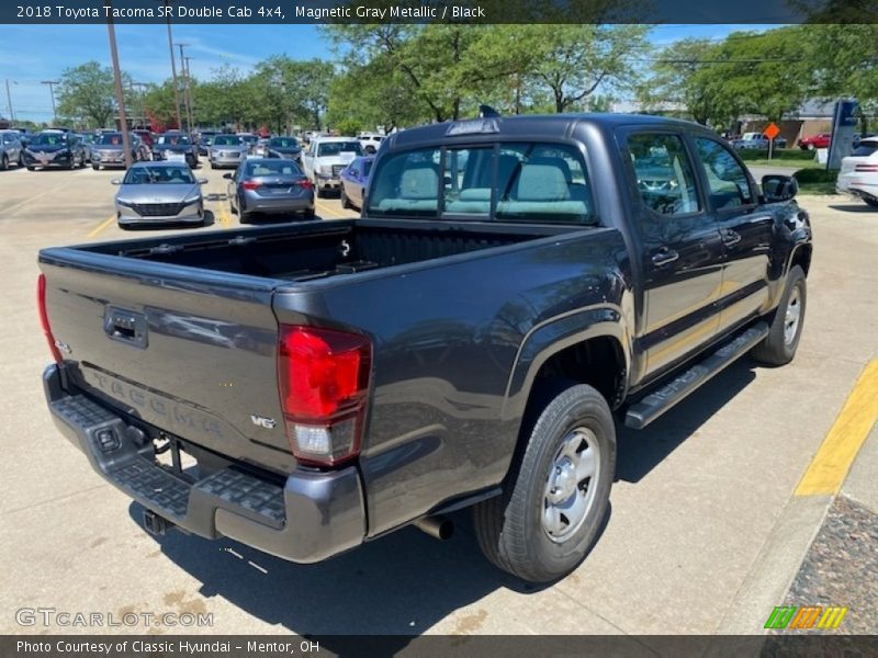Magnetic Gray Metallic / Black 2018 Toyota Tacoma SR Double Cab 4x4