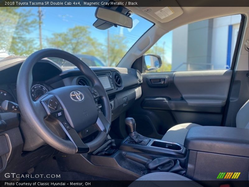 Magnetic Gray Metallic / Black 2018 Toyota Tacoma SR Double Cab 4x4