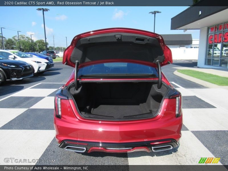 Red Obsession Tintcoat / Jet Black 2020 Cadillac CT5 Sport AWD