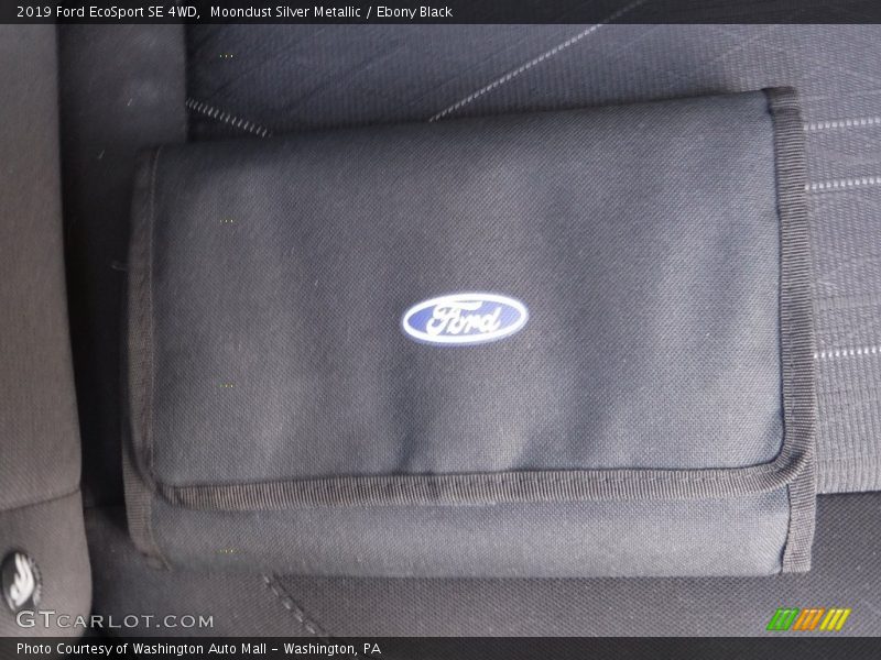Moondust Silver Metallic / Ebony Black 2019 Ford EcoSport SE 4WD