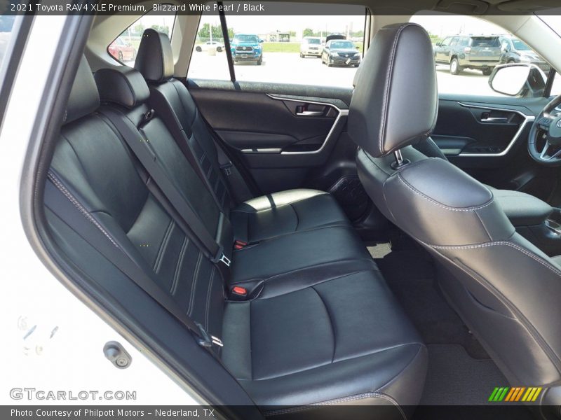 Blizzard White Pearl / Black 2021 Toyota RAV4 XLE Premium