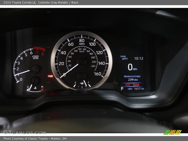 Celestite Gray Metallic / Black 2020 Toyota Corolla LE