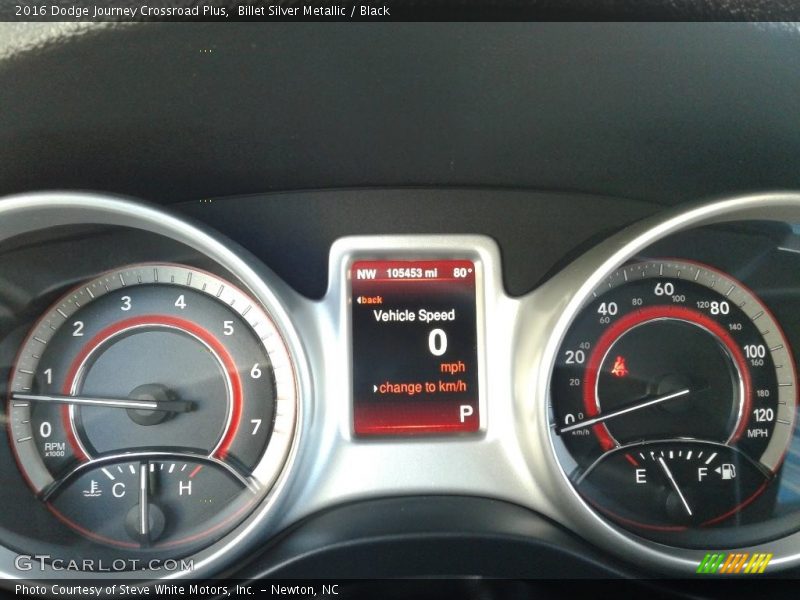 Billet Silver Metallic / Black 2016 Dodge Journey Crossroad Plus