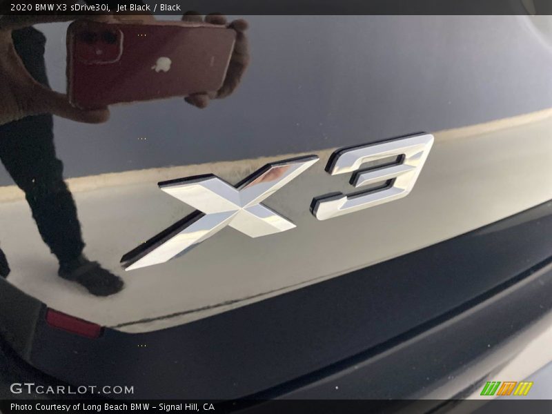 Jet Black / Black 2020 BMW X3 sDrive30i