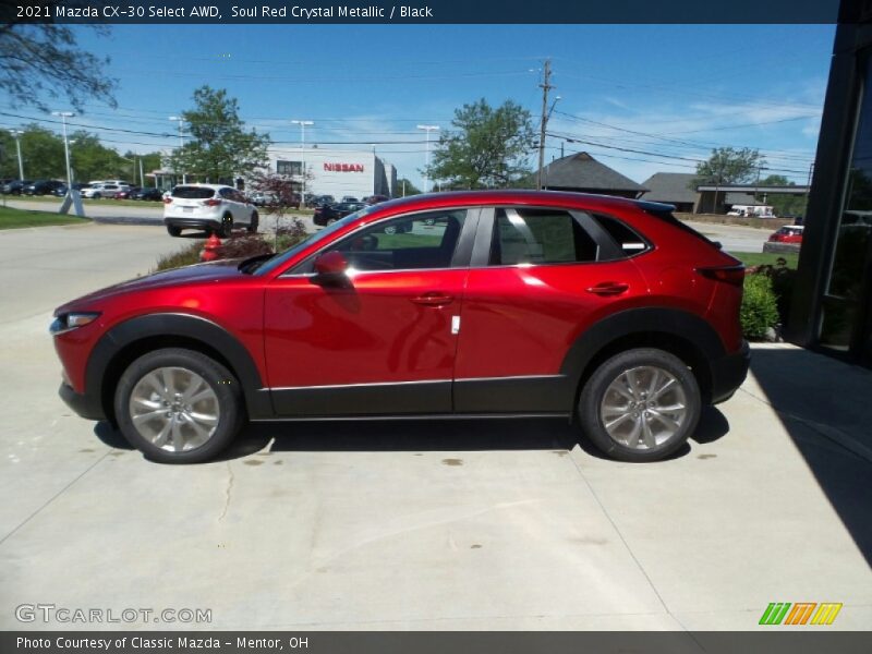 Soul Red Crystal Metallic / Black 2021 Mazda CX-30 Select AWD