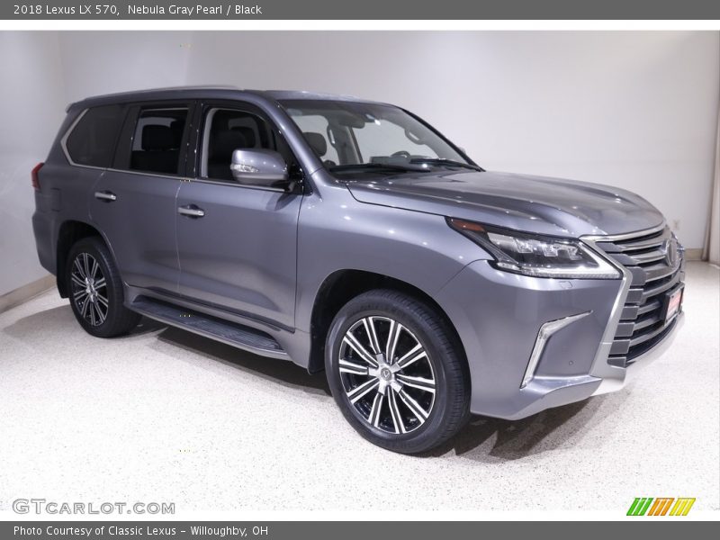 Nebula Gray Pearl / Black 2018 Lexus LX 570