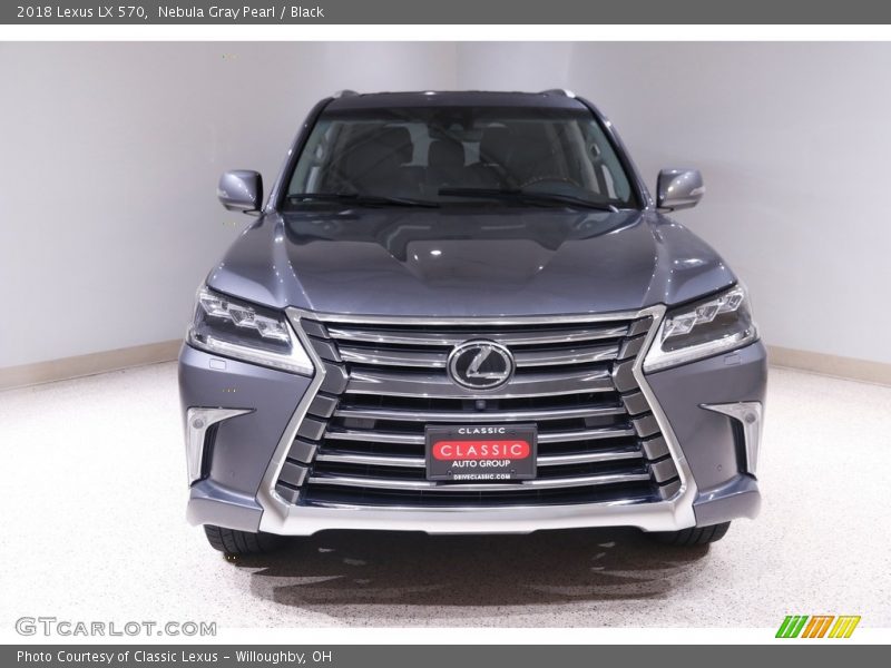 Nebula Gray Pearl / Black 2018 Lexus LX 570