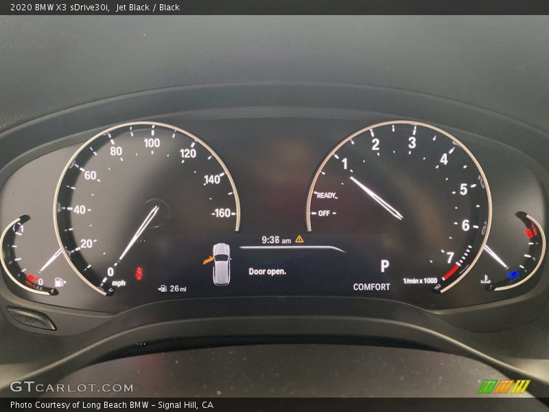 Jet Black / Black 2020 BMW X3 sDrive30i