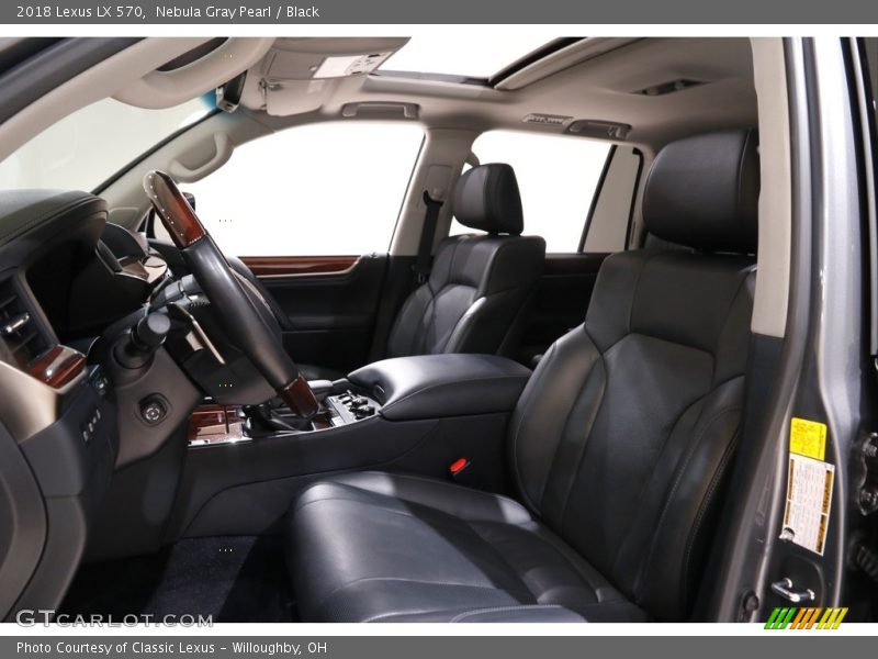 Nebula Gray Pearl / Black 2018 Lexus LX 570
