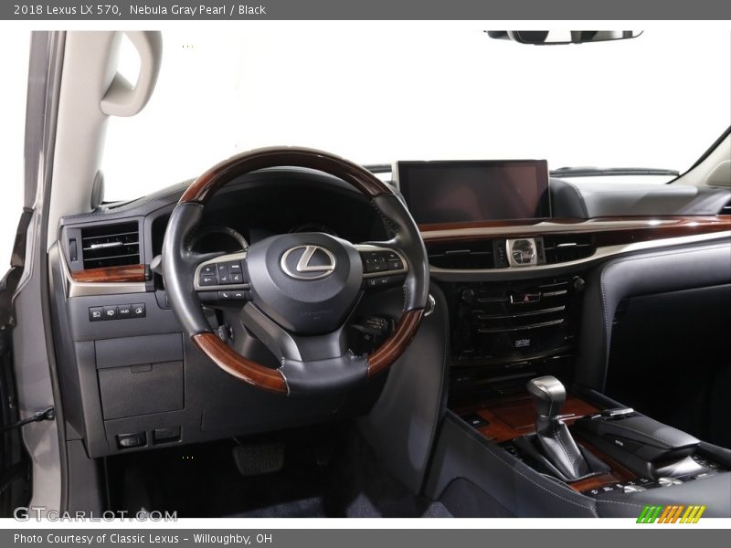 Nebula Gray Pearl / Black 2018 Lexus LX 570