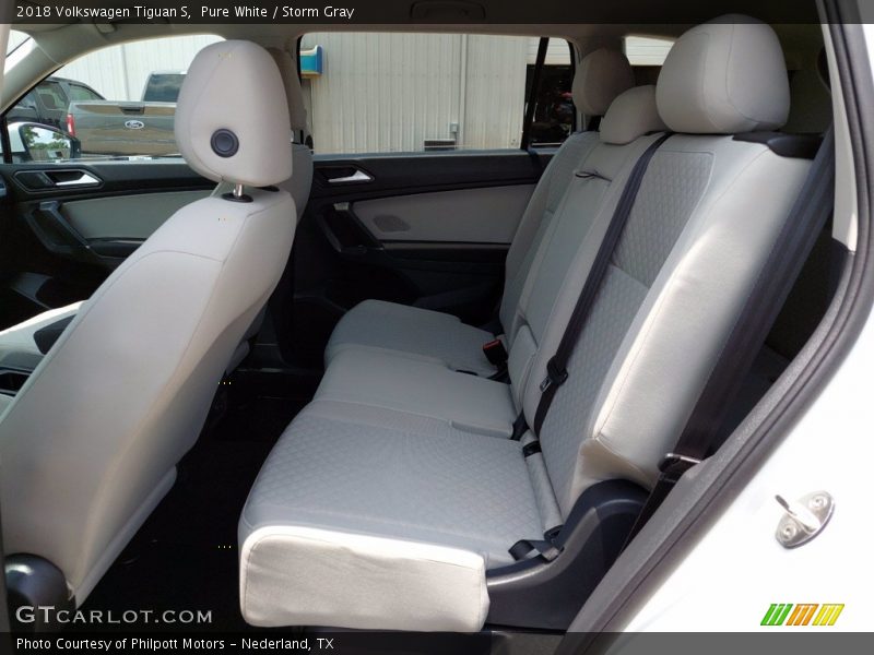 Pure White / Storm Gray 2018 Volkswagen Tiguan S