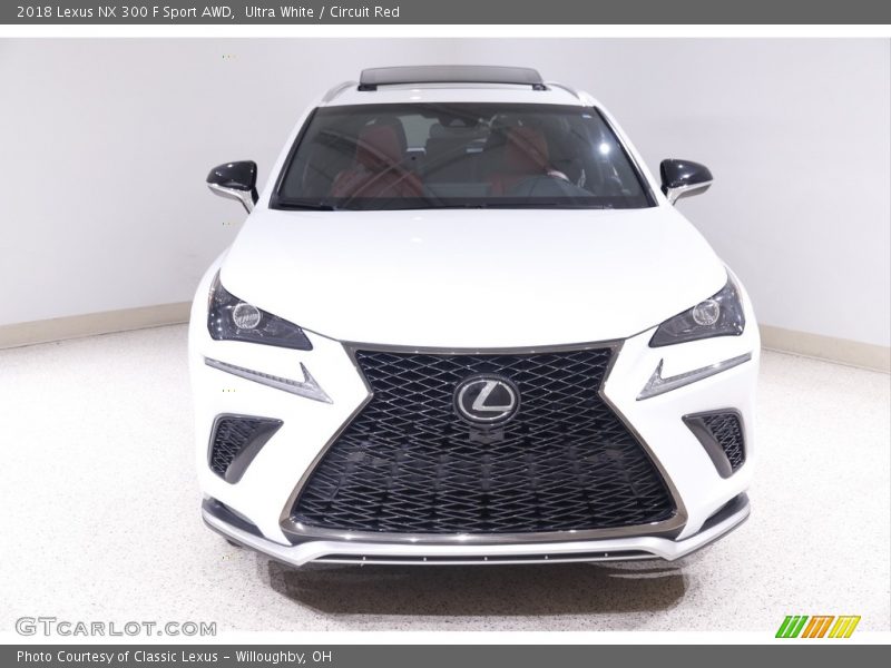 Ultra White / Circuit Red 2018 Lexus NX 300 F Sport AWD