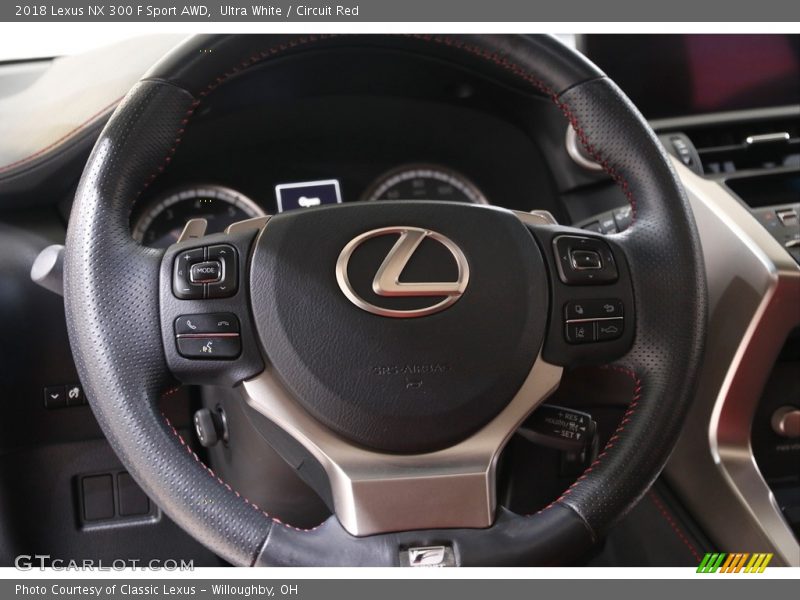 Ultra White / Circuit Red 2018 Lexus NX 300 F Sport AWD