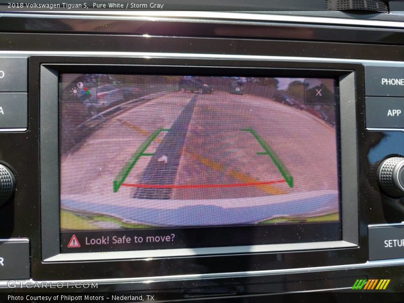 Pure White / Storm Gray 2018 Volkswagen Tiguan S