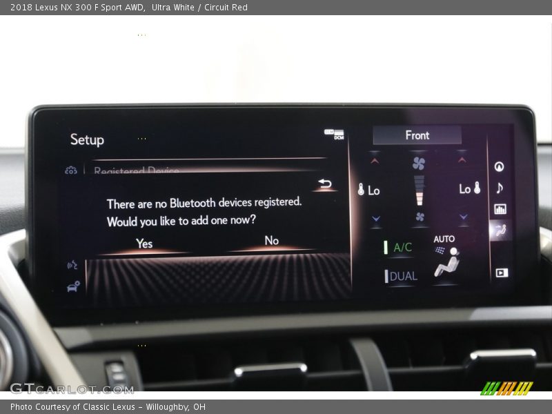 Ultra White / Circuit Red 2018 Lexus NX 300 F Sport AWD