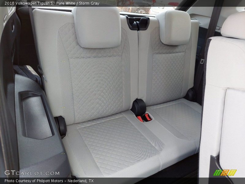 Pure White / Storm Gray 2018 Volkswagen Tiguan S