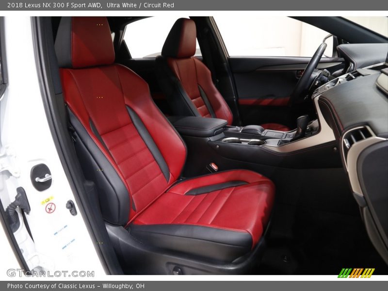 Ultra White / Circuit Red 2018 Lexus NX 300 F Sport AWD