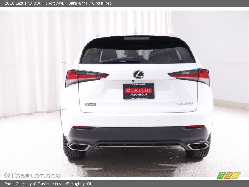 Ultra White / Circuit Red 2018 Lexus NX 300 F Sport AWD