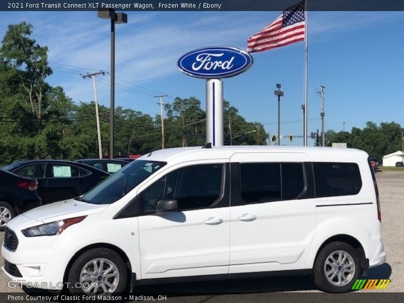 Frozen White / Ebony 2021 Ford Transit Connect XLT Passenger Wagon