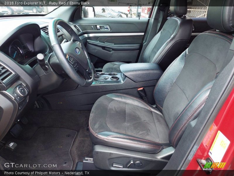 Ruby Red / Ebony Black 2018 Ford Explorer XLT
