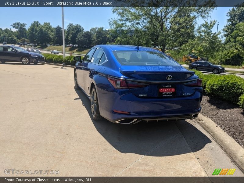 Ultrasonic Blue Mica 2.0 / Black 2021 Lexus ES 350 F Sport