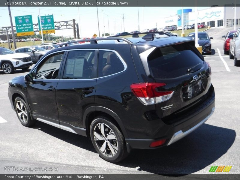 Crystal Black Silica / Saddle Brown 2020 Subaru Forester 2.5i Touring