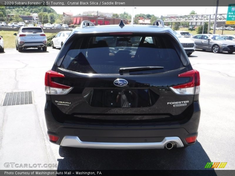 Crystal Black Silica / Saddle Brown 2020 Subaru Forester 2.5i Touring