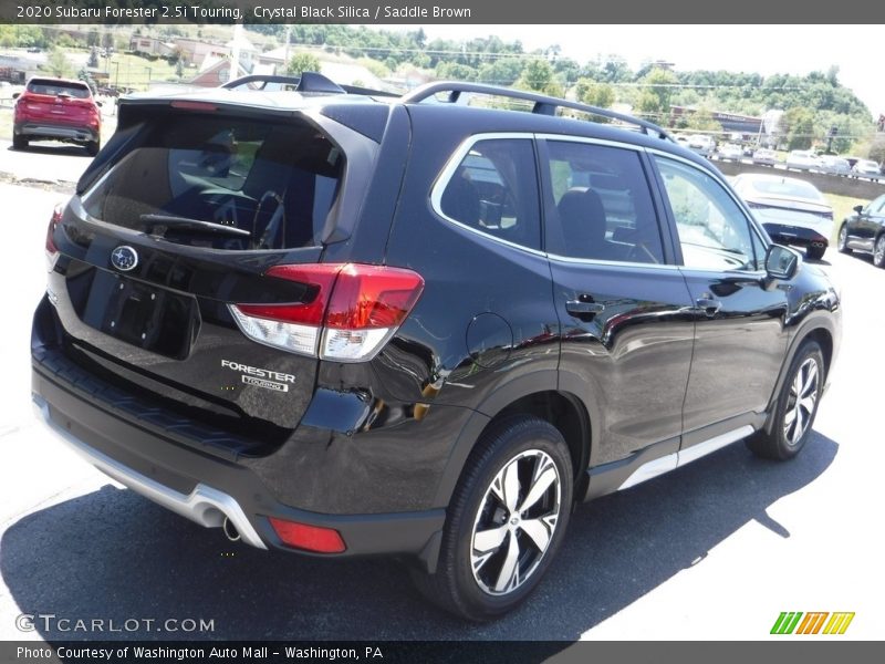 Crystal Black Silica / Saddle Brown 2020 Subaru Forester 2.5i Touring