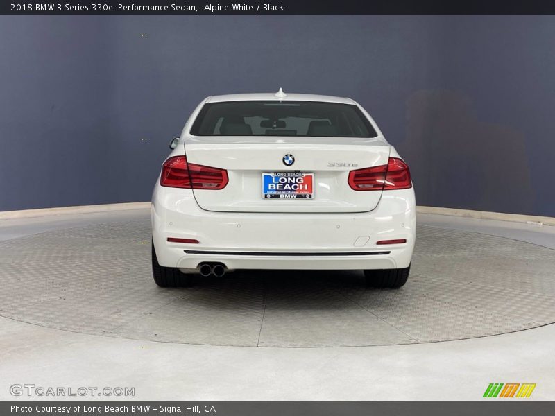 Alpine White / Black 2018 BMW 3 Series 330e iPerformance Sedan