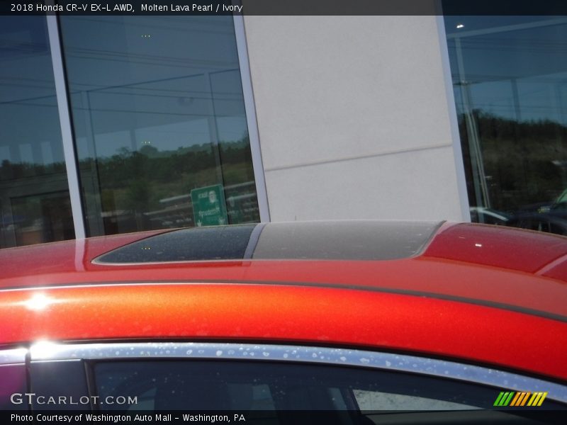 Molten Lava Pearl / Ivory 2018 Honda CR-V EX-L AWD