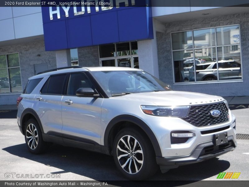 Iconic Silver Metallic / Ebony 2020 Ford Explorer ST 4WD