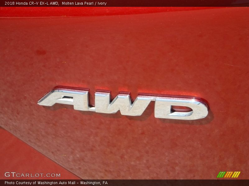 Molten Lava Pearl / Ivory 2018 Honda CR-V EX-L AWD