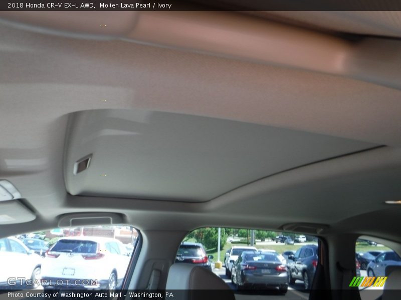 Molten Lava Pearl / Ivory 2018 Honda CR-V EX-L AWD