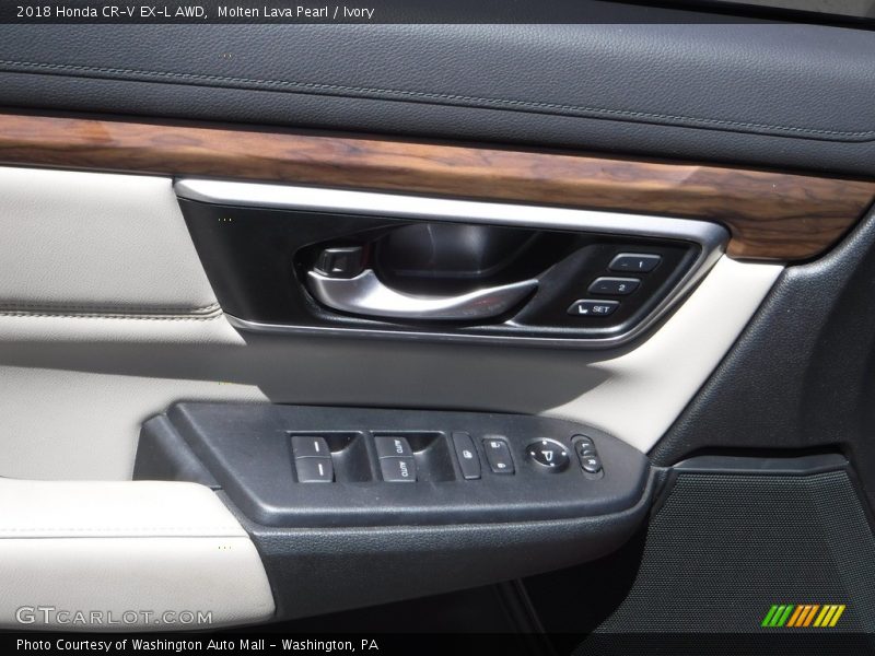 Molten Lava Pearl / Ivory 2018 Honda CR-V EX-L AWD