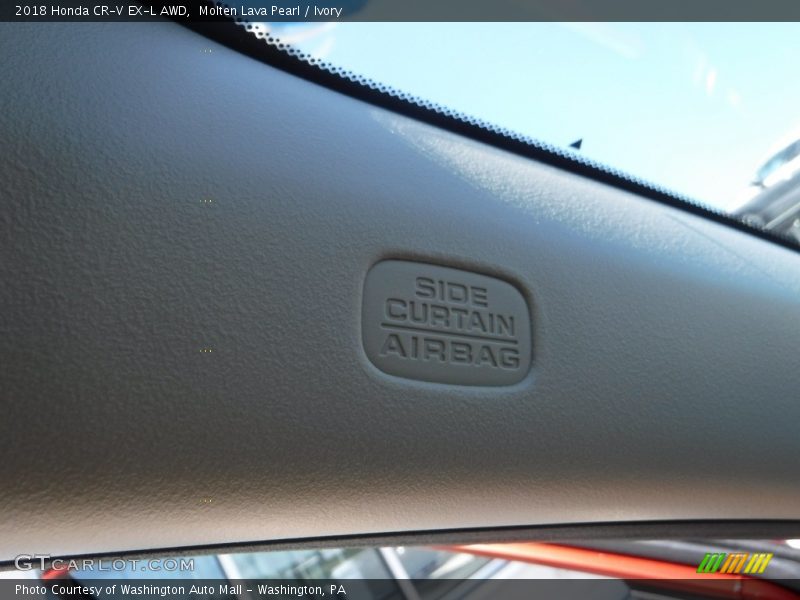 Molten Lava Pearl / Ivory 2018 Honda CR-V EX-L AWD