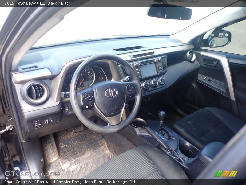 Black / Black 2015 Toyota RAV4 LE