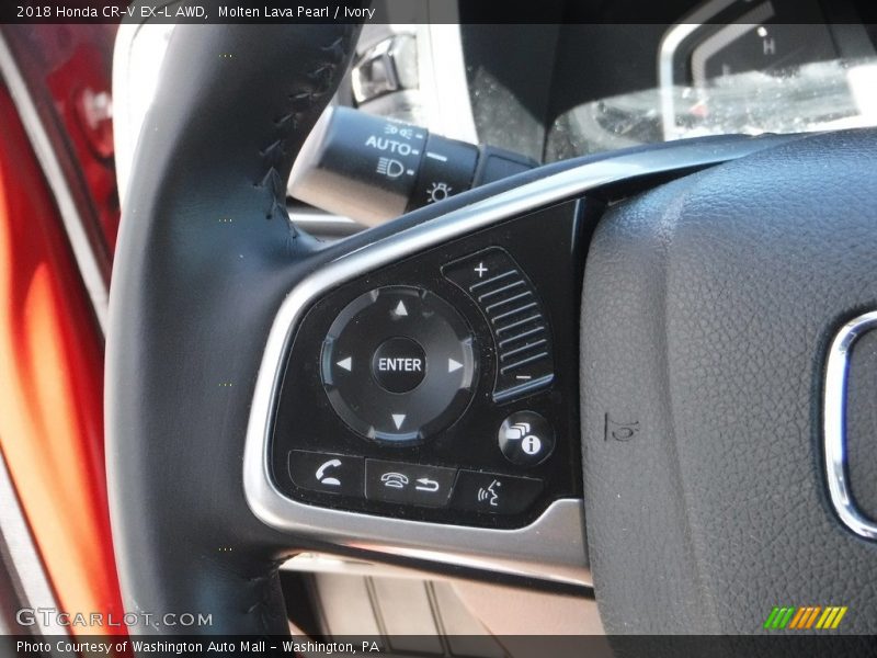 Molten Lava Pearl / Ivory 2018 Honda CR-V EX-L AWD
