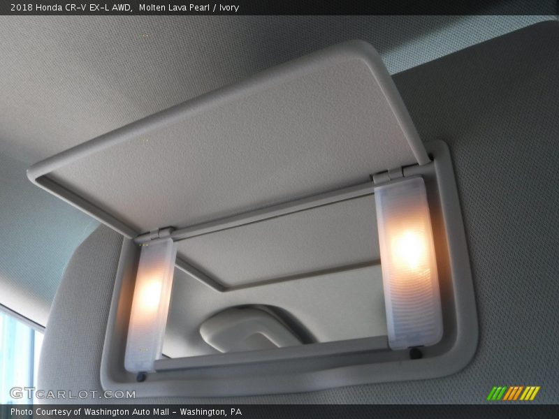 Molten Lava Pearl / Ivory 2018 Honda CR-V EX-L AWD