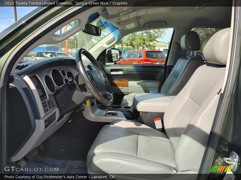 Front Seat of 2013 Tundra Limited CrewMax