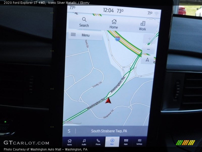 Navigation of 2020 Explorer ST 4WD