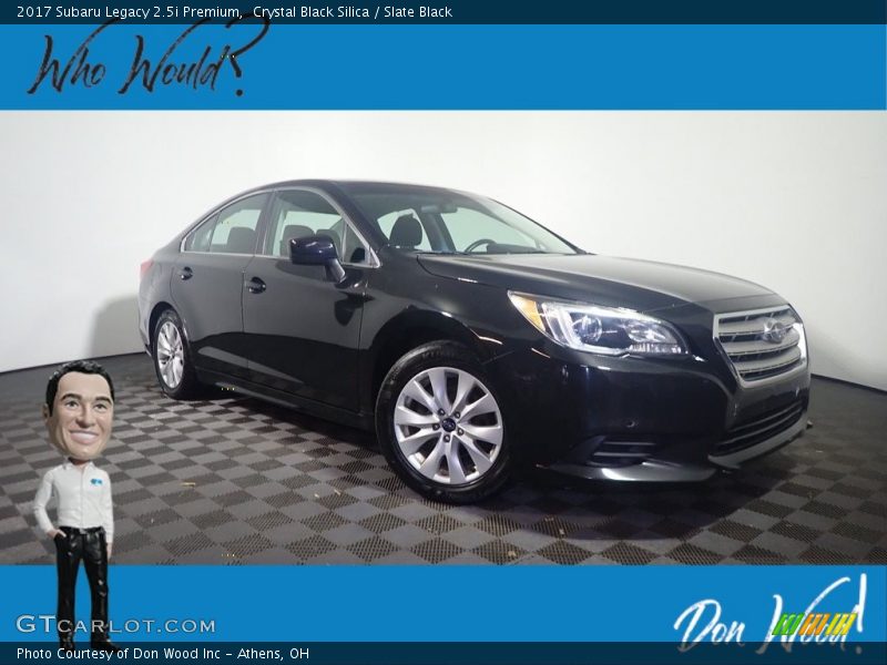 Crystal Black Silica / Slate Black 2017 Subaru Legacy 2.5i Premium